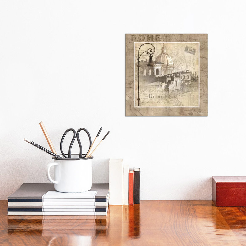 When In Rome by Keith Mallett - Wrapped Canvas Print, 30.48cm H x 30.48cm W x 1.91cm D