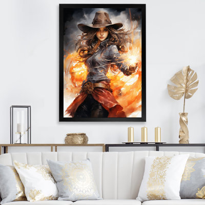 Xaedyn Cowgirl Golden Lasso II sur toile