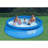 Plastic Round Inflatable Pool 30'' H x 144'' W x 144'' L , with Pump Included