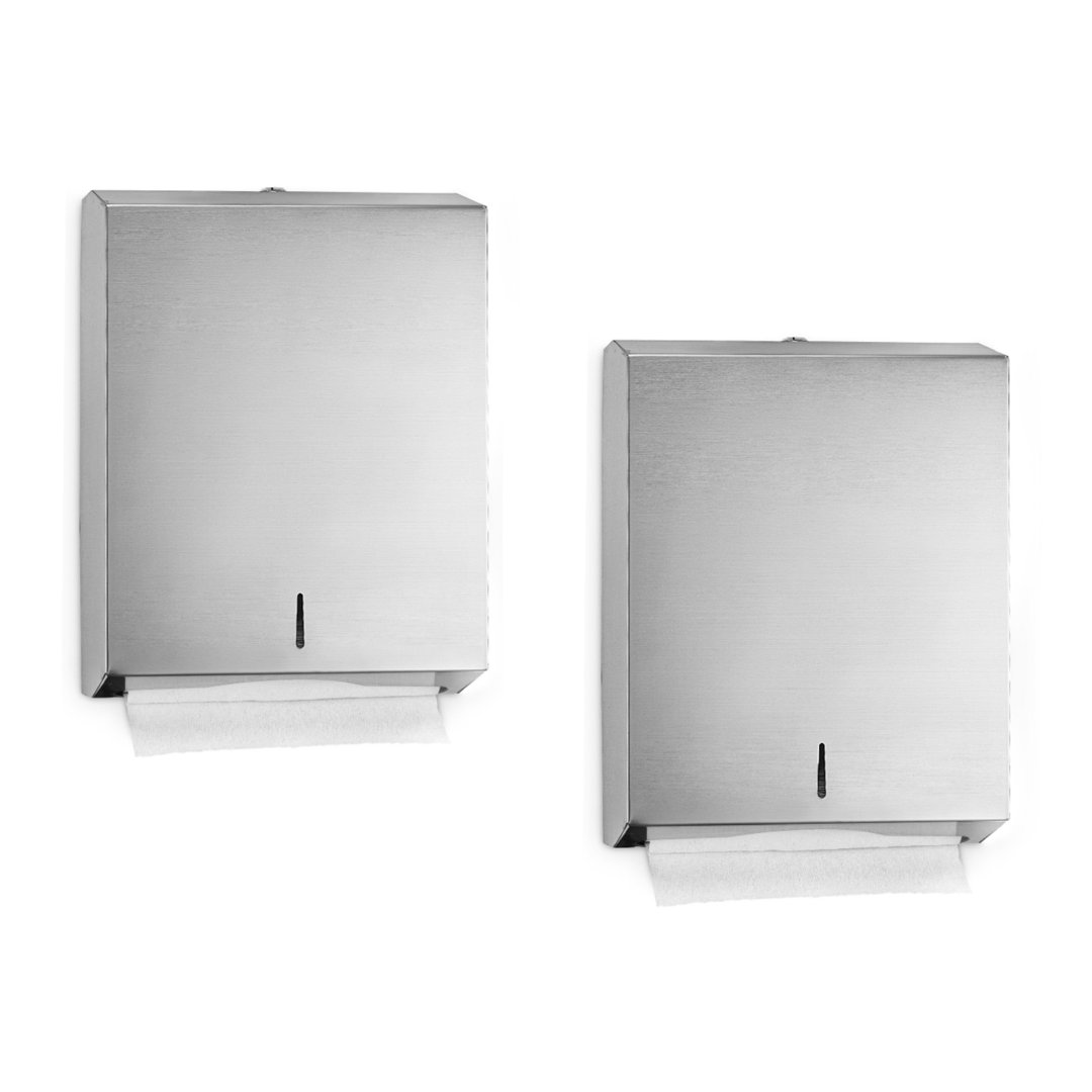 C-Fold/Multi-Fold Paper Towel Dispenser (Set of 2) Alpine Industries 