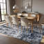 Tapis gris / bleu / ivoire Willington-1683043361