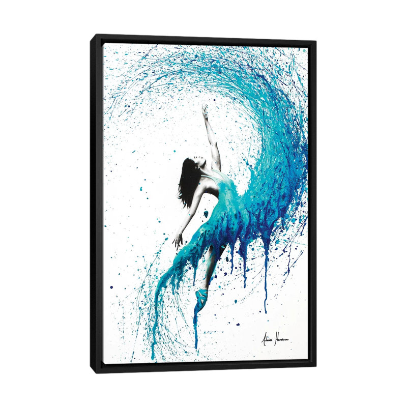 «In the Waves», impression sur toile, H 26 po x l 18 po x P 1,5 po, Toile encadrée noire, Pas de tapis