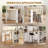 Karmina Rectangular Wood Outdoor Bar Table , 22.4'' in. W 44.1'' in. D-1623374268