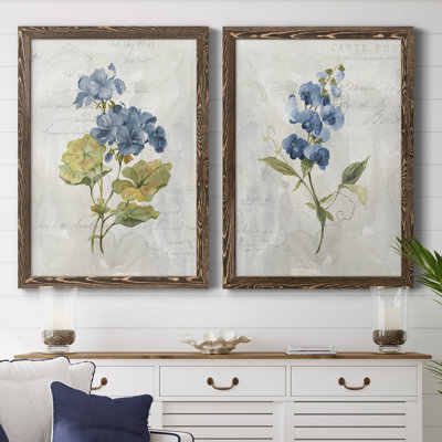 " Blue Linen Geranium " 2 - Pieces