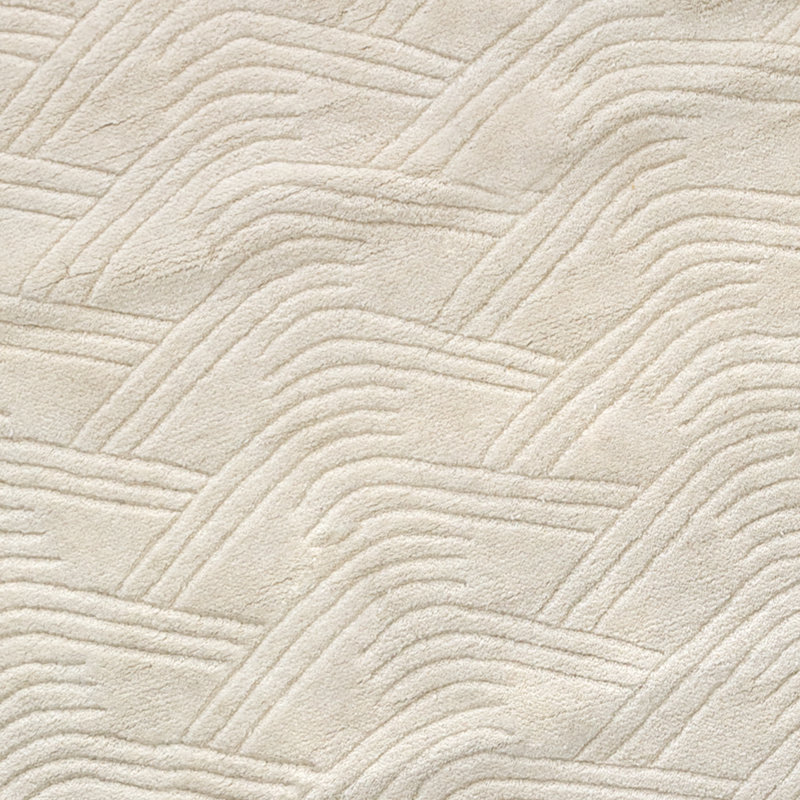 Area Rug in Cream, Rectangle 9'10" x 13'1"