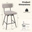 Tabouret de bar pivotant 2 pièces George Oliver avec repose-pieds-1693078986-1693078987