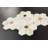 MFL Calacatta Marble & Gold Metal Large Flower Pattern Novelty Mosaic Wall and Floor Tile