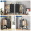 Armoire 4 tiroirs en tissu avec tringle-37217549