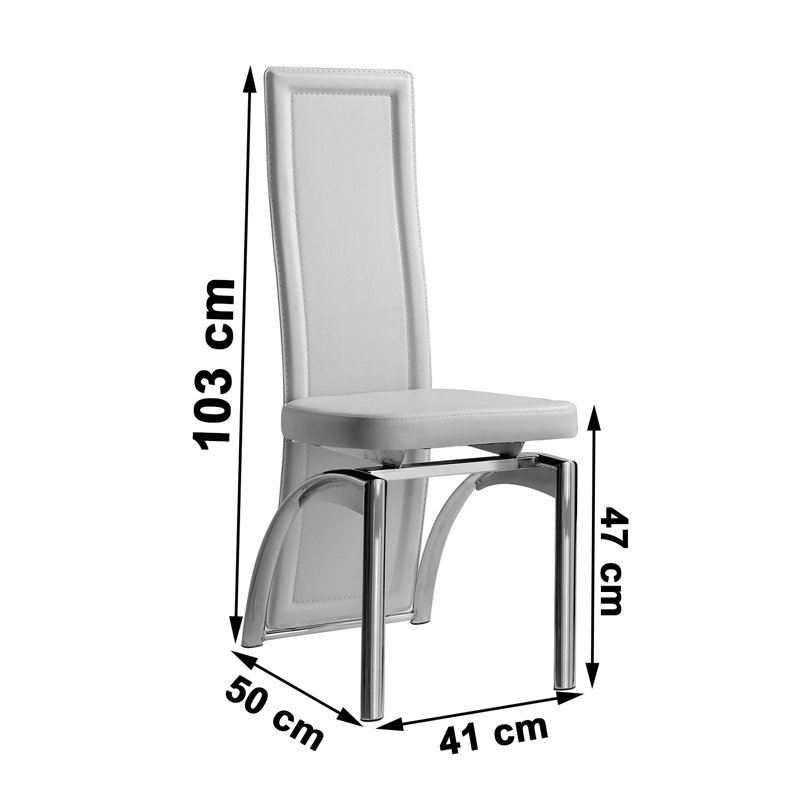 47cm H Upholstered Side Chair, Ivory
