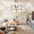 Ausable 24'' Futuristic UFO Design DIY Shapes Bladeless LED Ceiling Fan with Dimmable Lights and Remote-1503140021