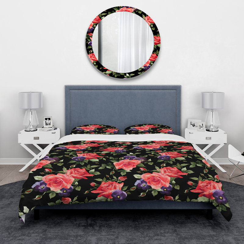 Ensemble de housse de couette moderne et contemporaine, Housse de couette très grand + 2 taies décoratives