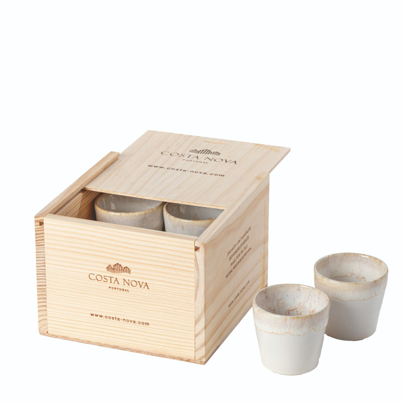 Grespresso Stoneware Espresso Cup, Cloud White