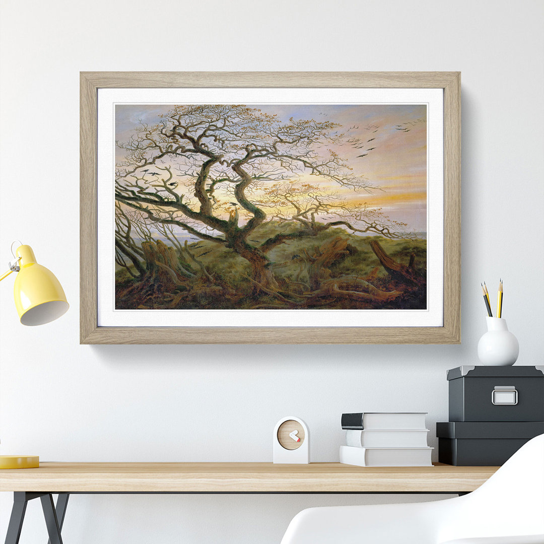 The Tree of Crows by Caspar David Friedrich - Picture Frame Painting