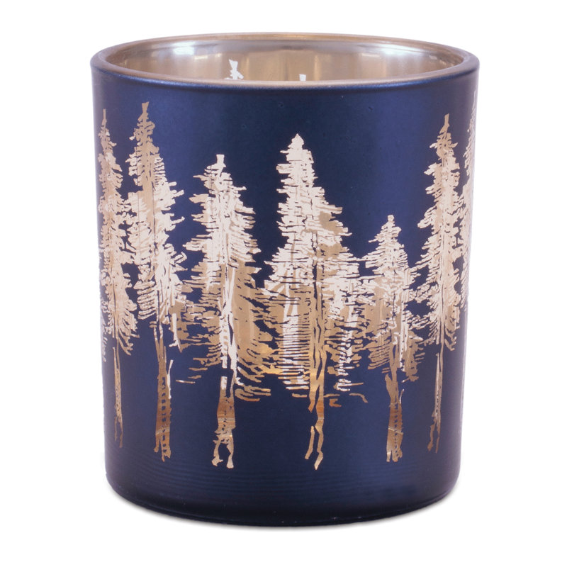 Pine Tree Print Votive Holder