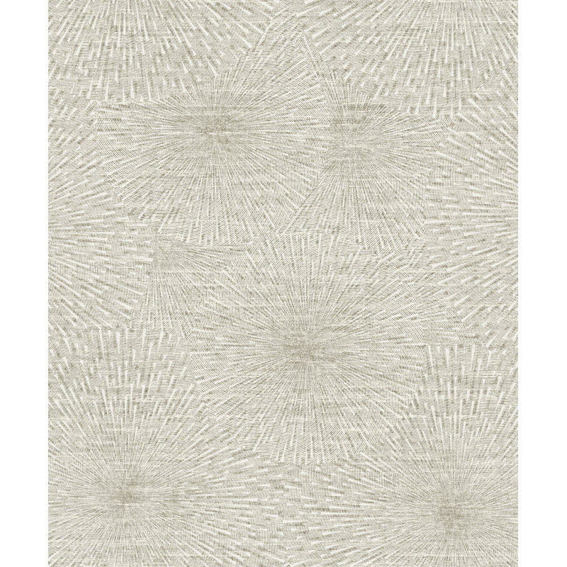 Rouleau de papier peint l 33 pi x p 21 po étoile Gamay, Ivoire