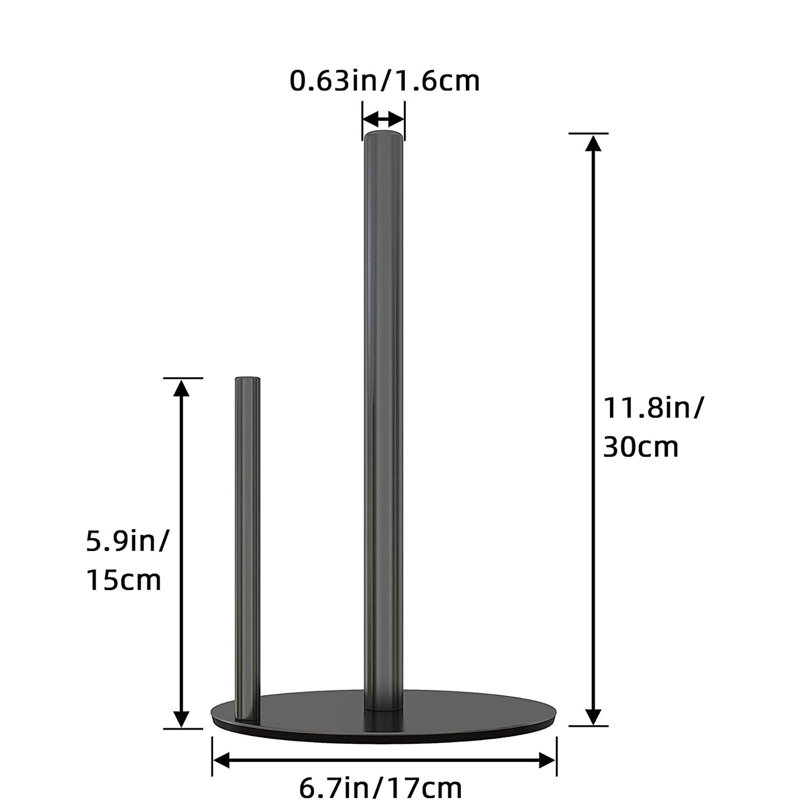 Porte-serviettes de table, Noir