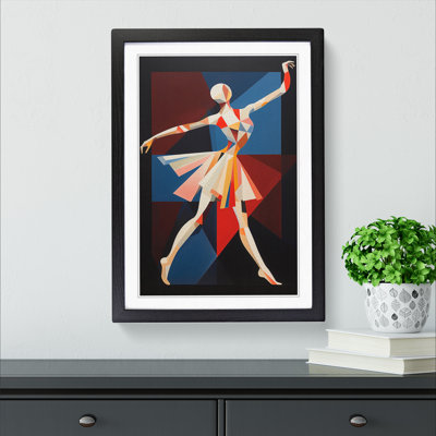 Ballet Dancer Constructivism - Framed Print