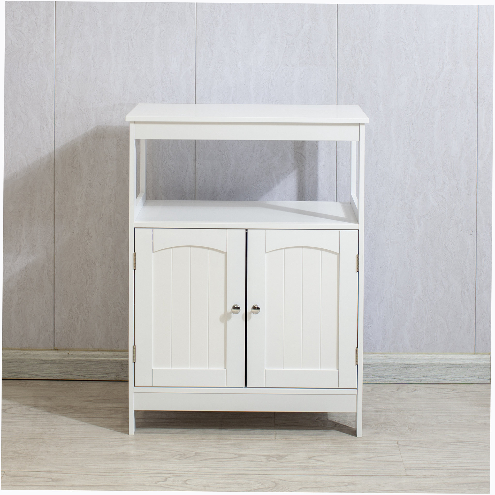 Lark Manor Ailynn - Drawer 2 - Door Accent Cabinet, White/Black & Reviews