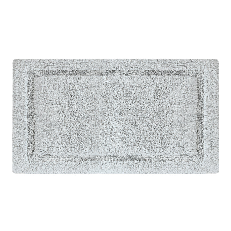  Organic Cotton Reversible Bath Mat – 3000 GSM, GOTS Certified, Ultra-Thick & Super Absorbent | Soft, Plush & Quick-Drying Bathroom Rug