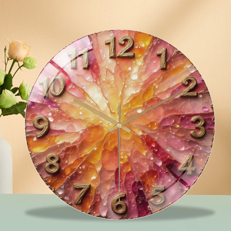 Horloge murale horloge murale en verre