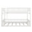 Queen Over Queen Bunk Bed With Ladder And Guardrails, Wood Bedframe With Solid Wood Suppor, Detachable Design-2131049186