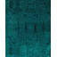 Tapis de couloir surteint de conception unique 2 pi 6 po x 9 pi 6 po bleu