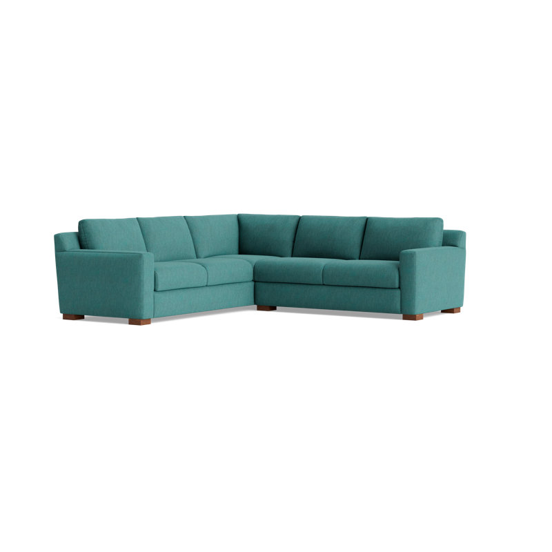Catalina Corner Sectional, Performance Weave - Spruce, Left Hand Facing