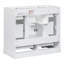 Meuble-lavabo 36 po sans lavabo, base d'armoire seulement, six tiroirs, diviseur de tiroir multifonctionnel, une armoire, tablette réglable-1827497978