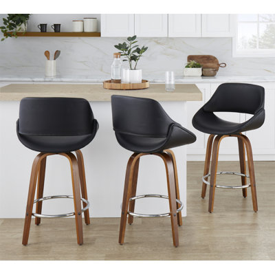 Tabouret de bar 26 po Mid-Century