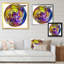 Circle Colourful Liquid Colour VII - Modern & Contemporary Canvas Art Print-749847123-749847125