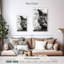 Visage de chat Brampt noir et blanc-108587972