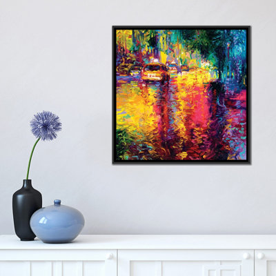 « iris scott-taxi », peinture sur toile tendue
