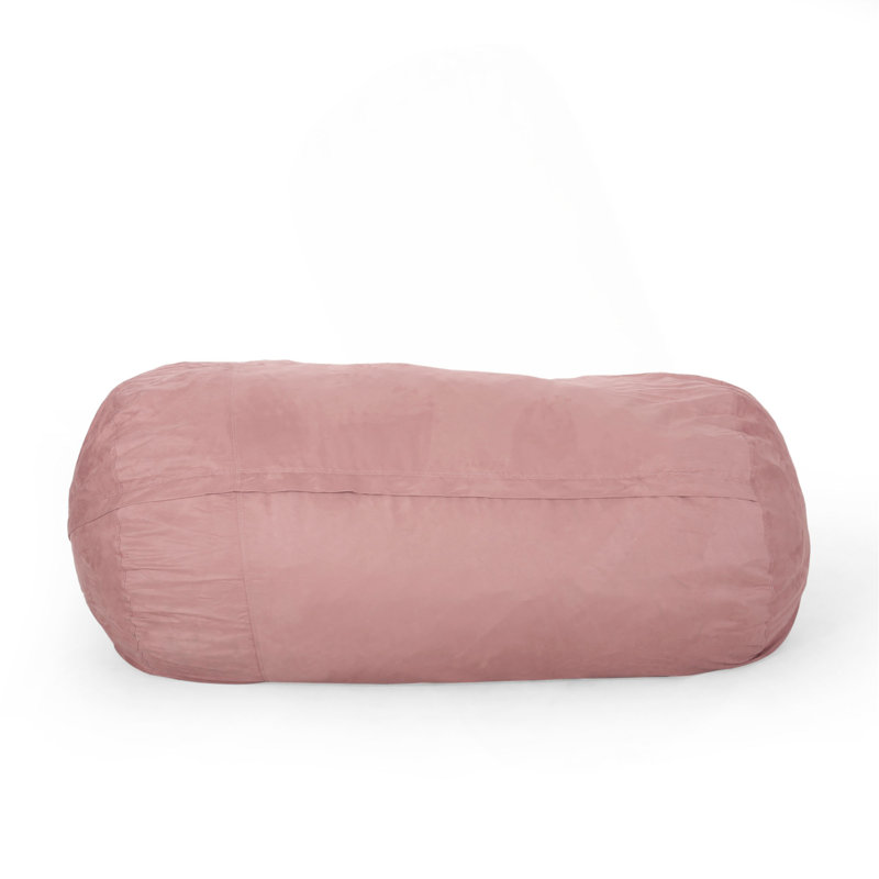 Haricot cylindrique en microfibre 8 pieds Aruba, Tissu rose