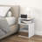 S-Shaped Side Table With Unique S-Shaped Frame And 2 Open Compartments