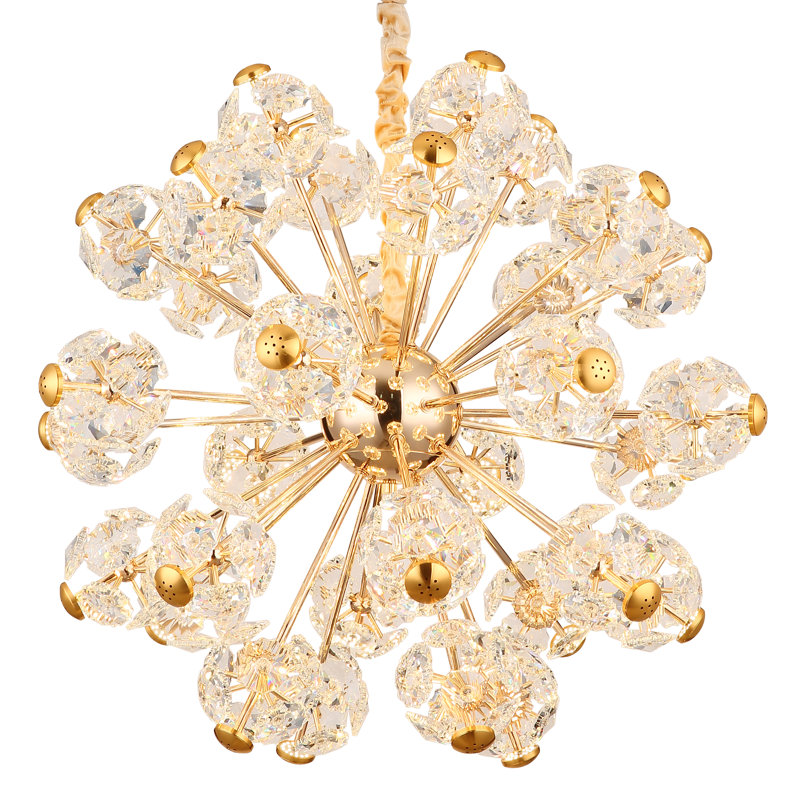 Bina 1 - Light Gold LED Geometric Pendant