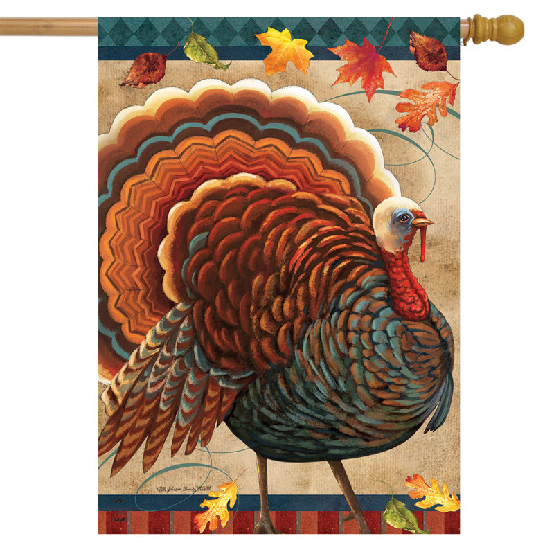 Drapeau d'automne de la Turquie, Rouge / brun / bleu