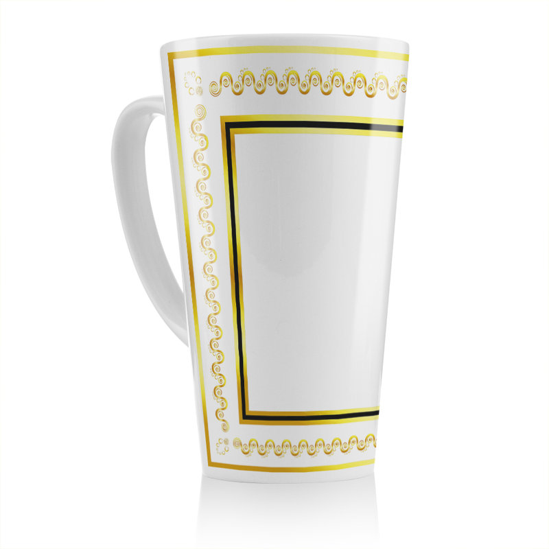 Ancient Egyptian Border Latte Mug