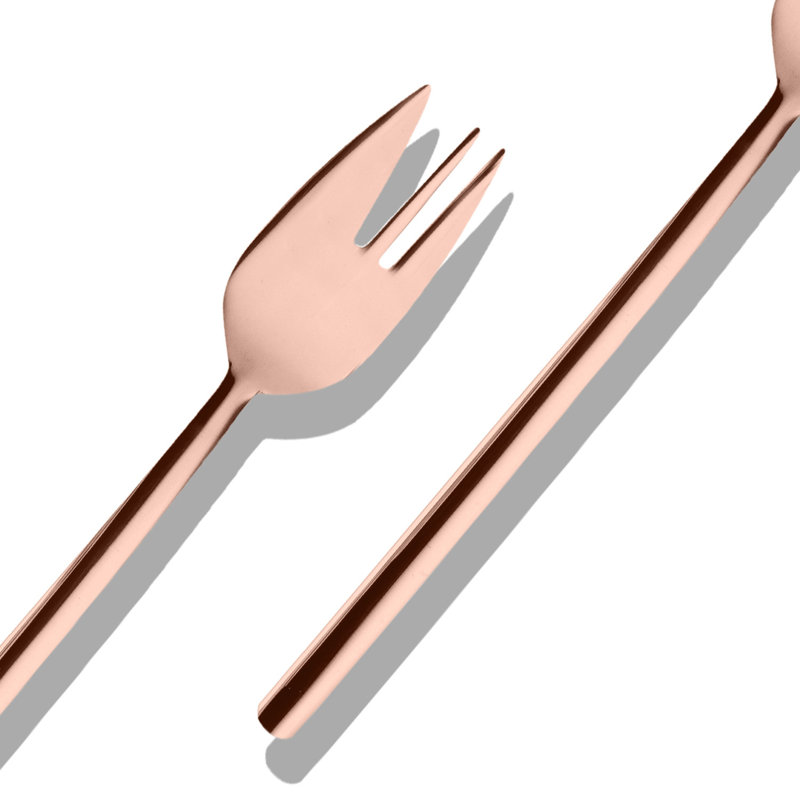 MEPRA Due 6-Piece Cake Fork Set, Bronze