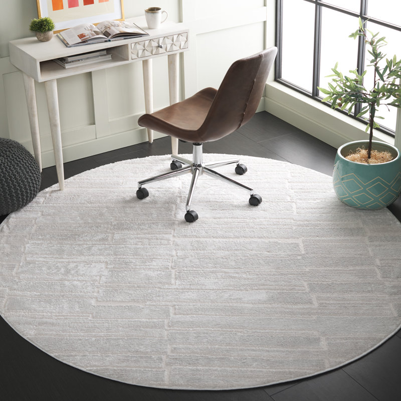 Mahiras Performance Abstract Rug, Round 6'7"