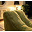 Fauteuil à billes confortable vert olive, canapé en mousse pour jouer et lire-1864807830