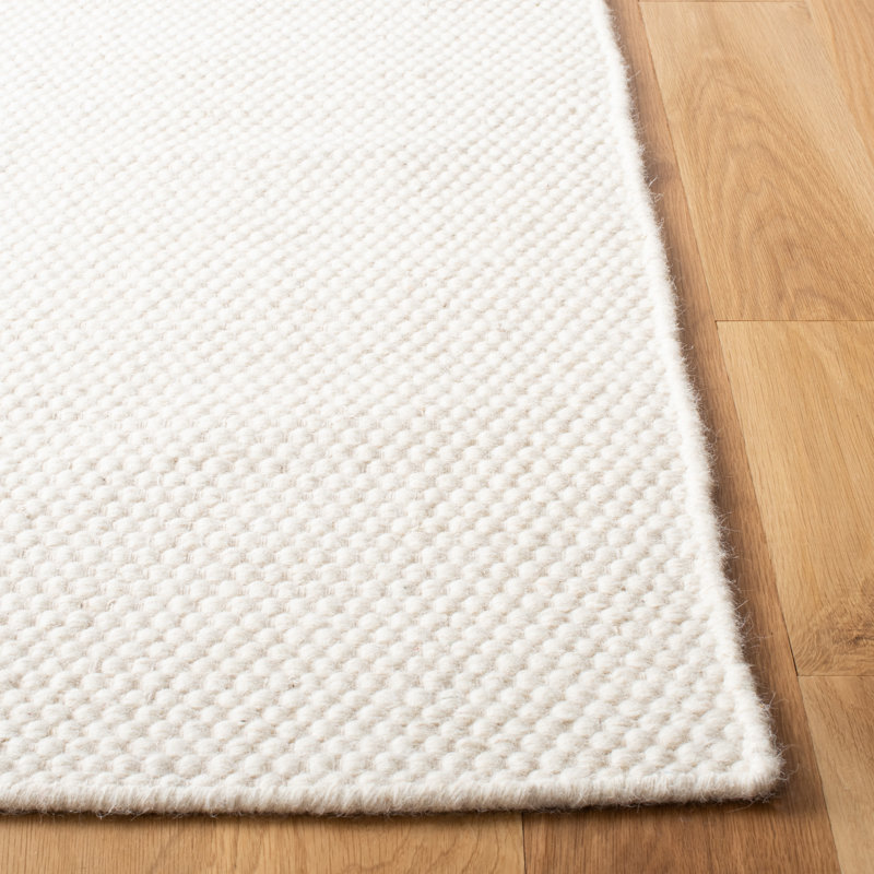 Ivory Hand Tufted Wool Runner Rug 2'3" x 8'