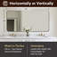 Miroir de salle de bain Inse Cadre en acier inoxydable-774191920-783315916