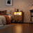 25.6''H Nightstand With Hidden Drawer, Bedside Table With Charging Station & Sensor Lights-1987951059