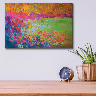  «Meadowlands» par Dorothy Fagan, art mural acrylique, 16 po x 12 po