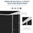  4' x 8' Lean to Outdoor Shed with Lock, Dark Grey-130788407-98251116