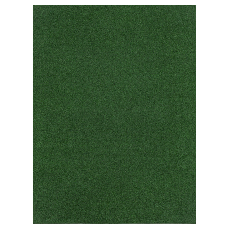 Tapis vert à poils courts Dilour