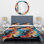 Ensemble de housse de couette en microfibre coloré Popart