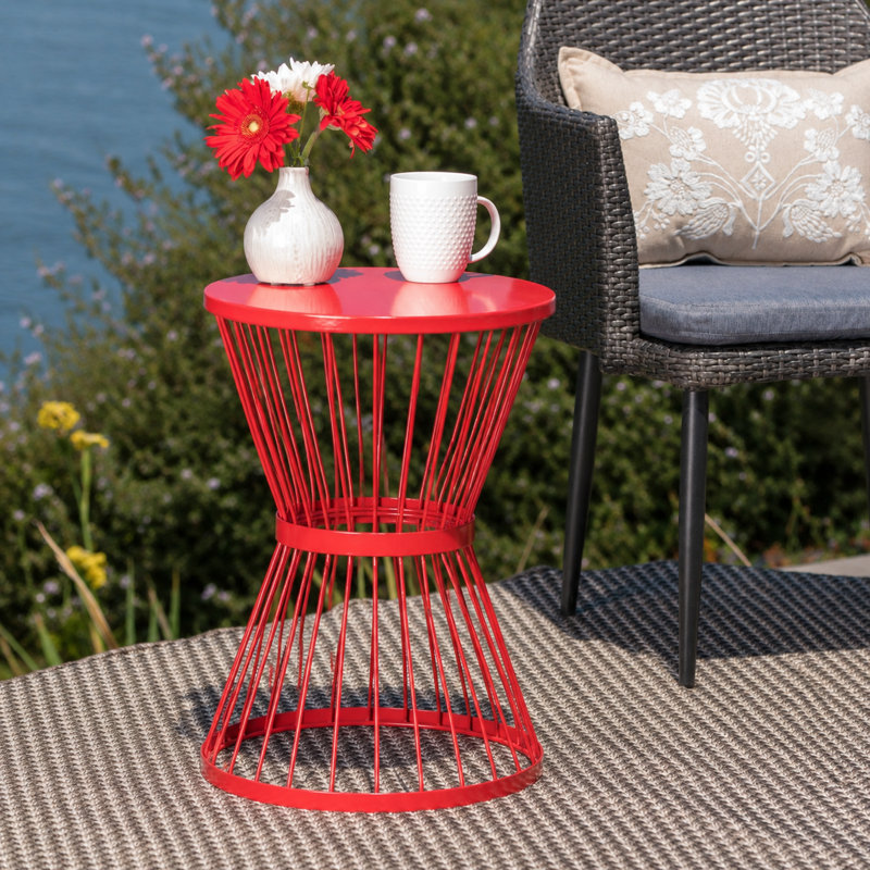 TABLE D'APPOINT 16 po, Rouge
