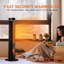 Chaufferette électrique Nordic Hygge 1500 Watts avec thermostat, flamme réaliste 3D, télécommande