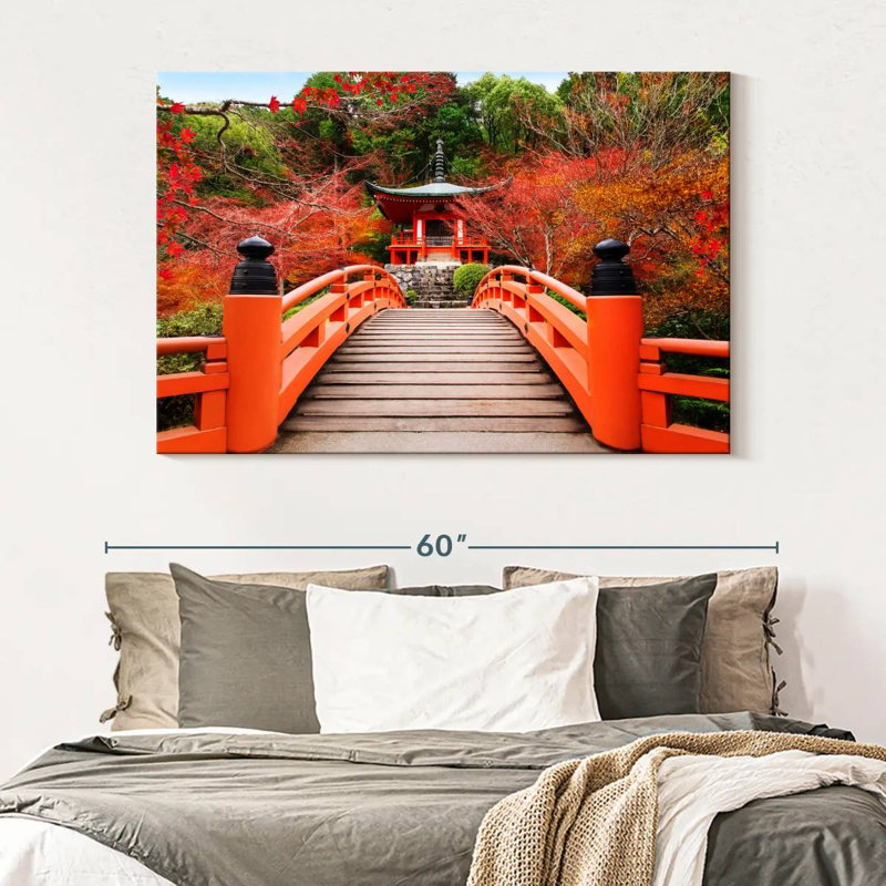 Paysage d'automne du temple Daigoji, H 34 po x l 51 po